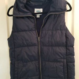 Old Navy, Navy Blue Puffer Vest